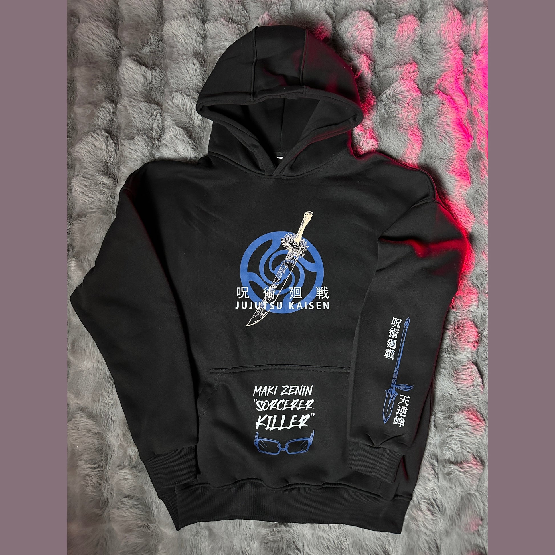 Maki zenin | jujutsu Kaisen black Hoodie