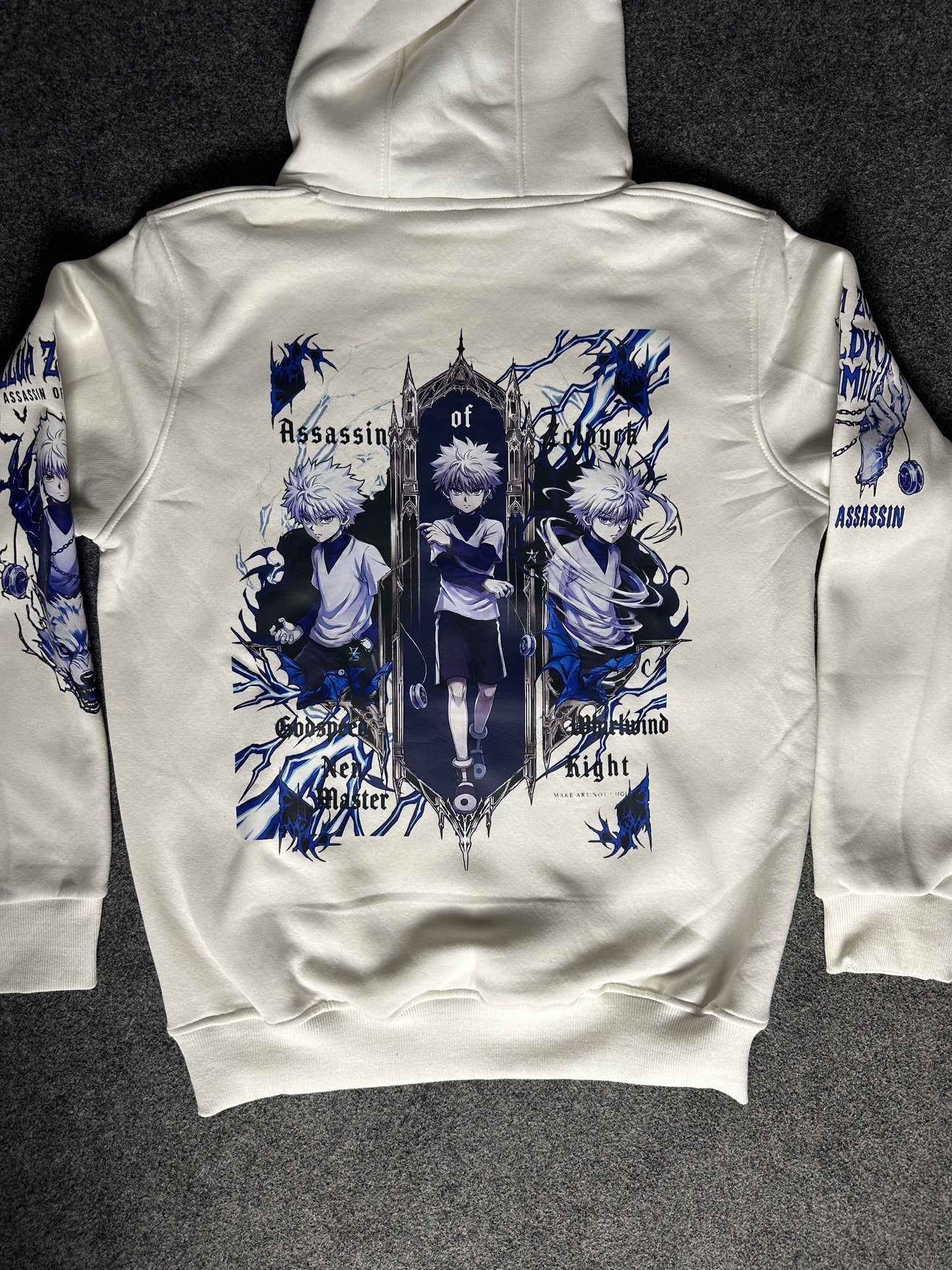Killua- hunter x hunter Hoodie - White| Anime Hoodies Egypt