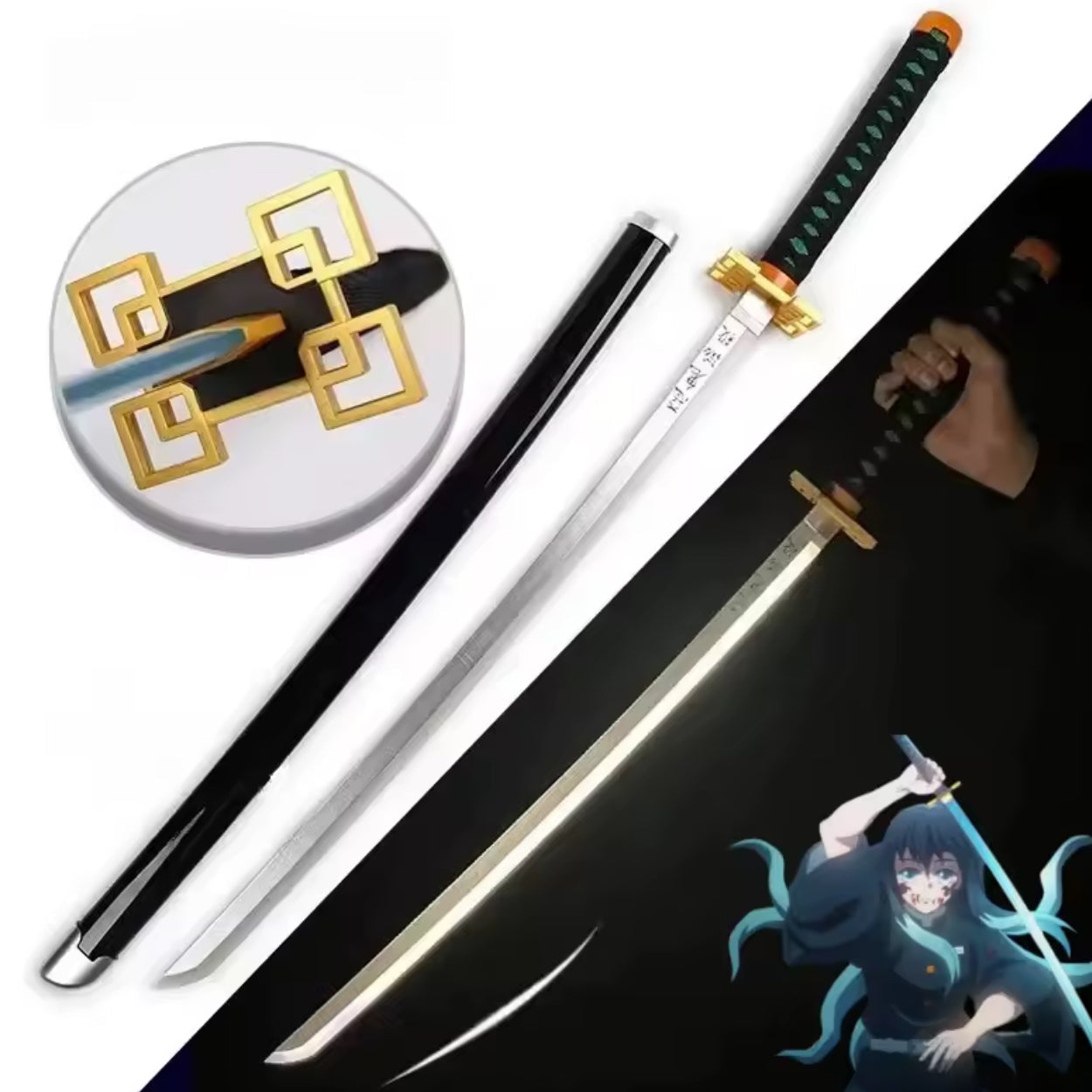 LED Light Demon Slayer Katana Luminous Sword