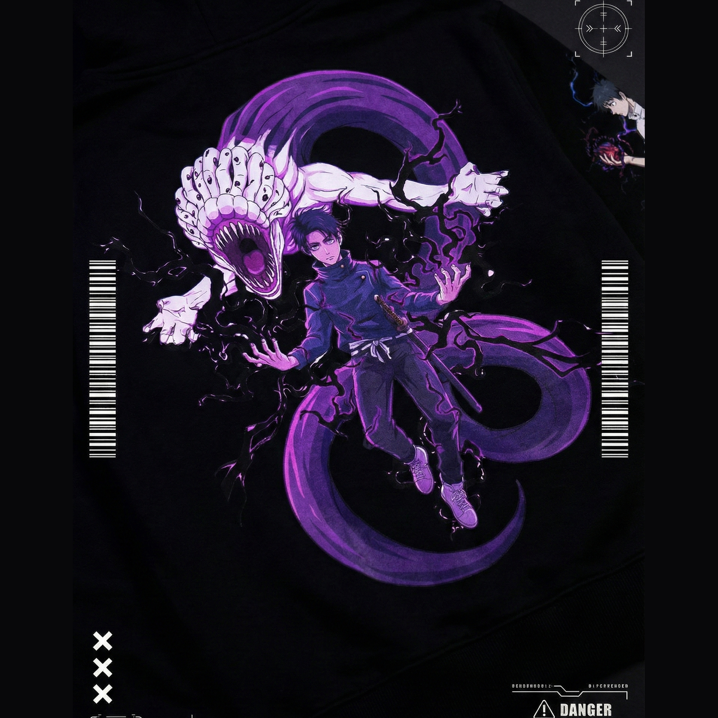 Yuta-jujutsu kaisen Hoodie - Black | Anime Hoodies Egypt