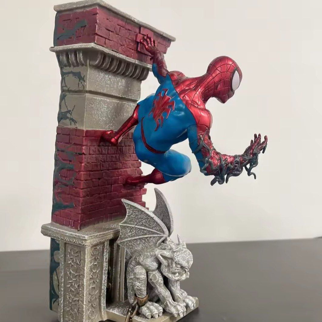 28cm Marvel SpiderMan Far From Home Figure The Avengers Spider Man Statue Action Figurine Collectible Model Toy Decor Gift