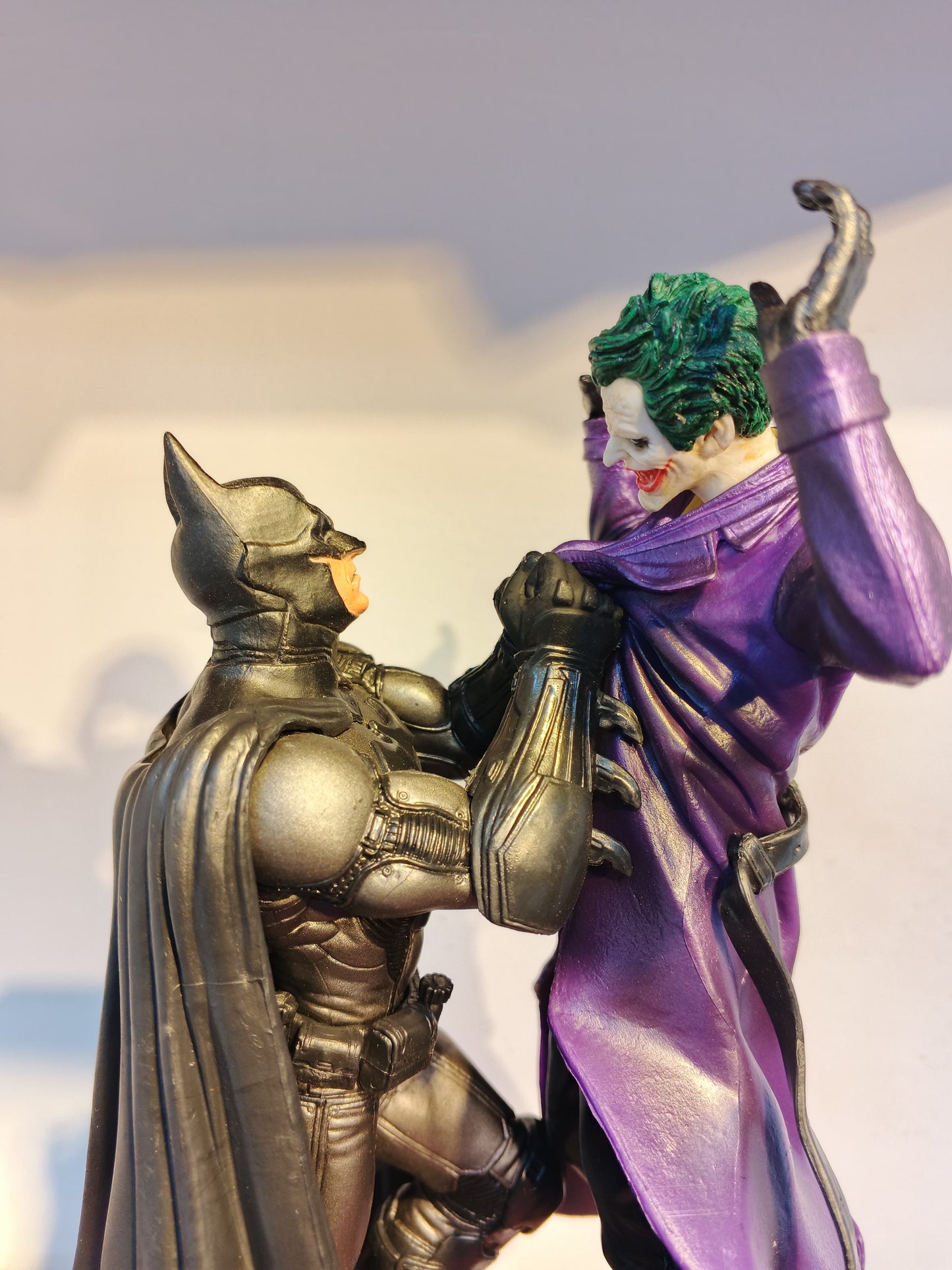 Arkham Comic Anime Figures Batman Vs Joker Figure Bruce Wayne Joker Figurine Collection Model Toys  Statue Kids Birthday Gifts