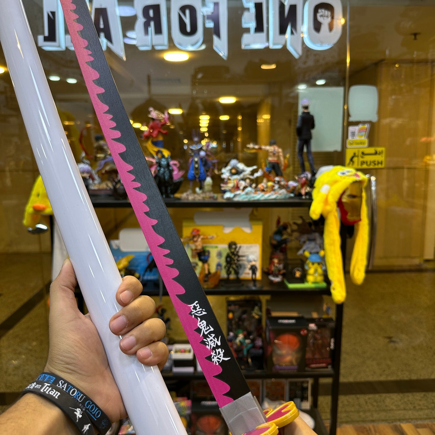 Demonslayer swords 105cm made from pvc & wooden blades