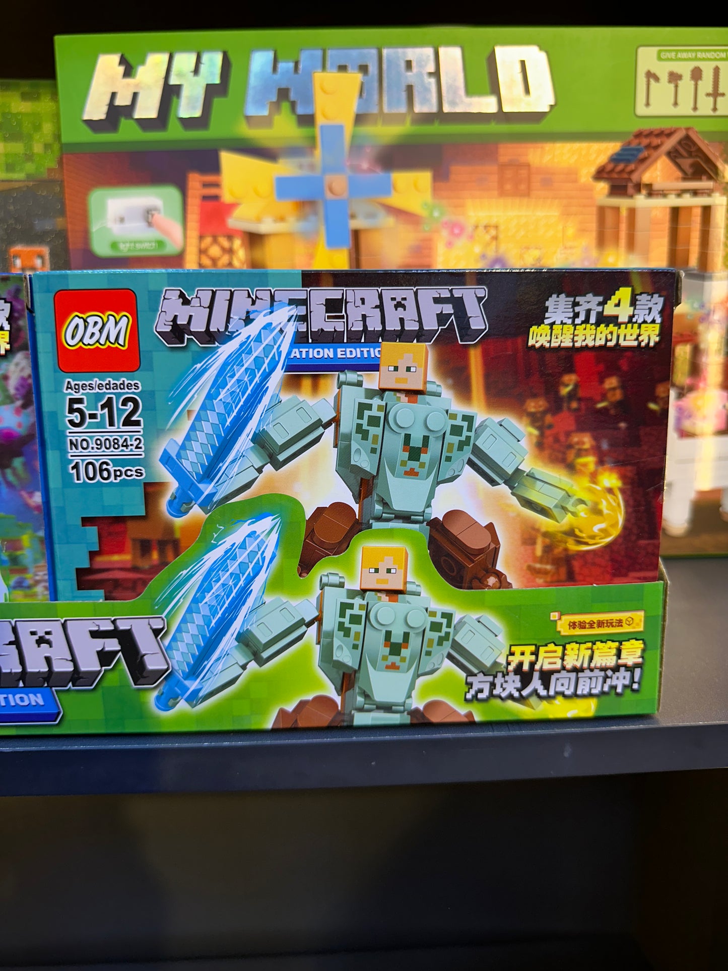 OBM Minecraft Education Edition Battle Mech Armor Building Blocks