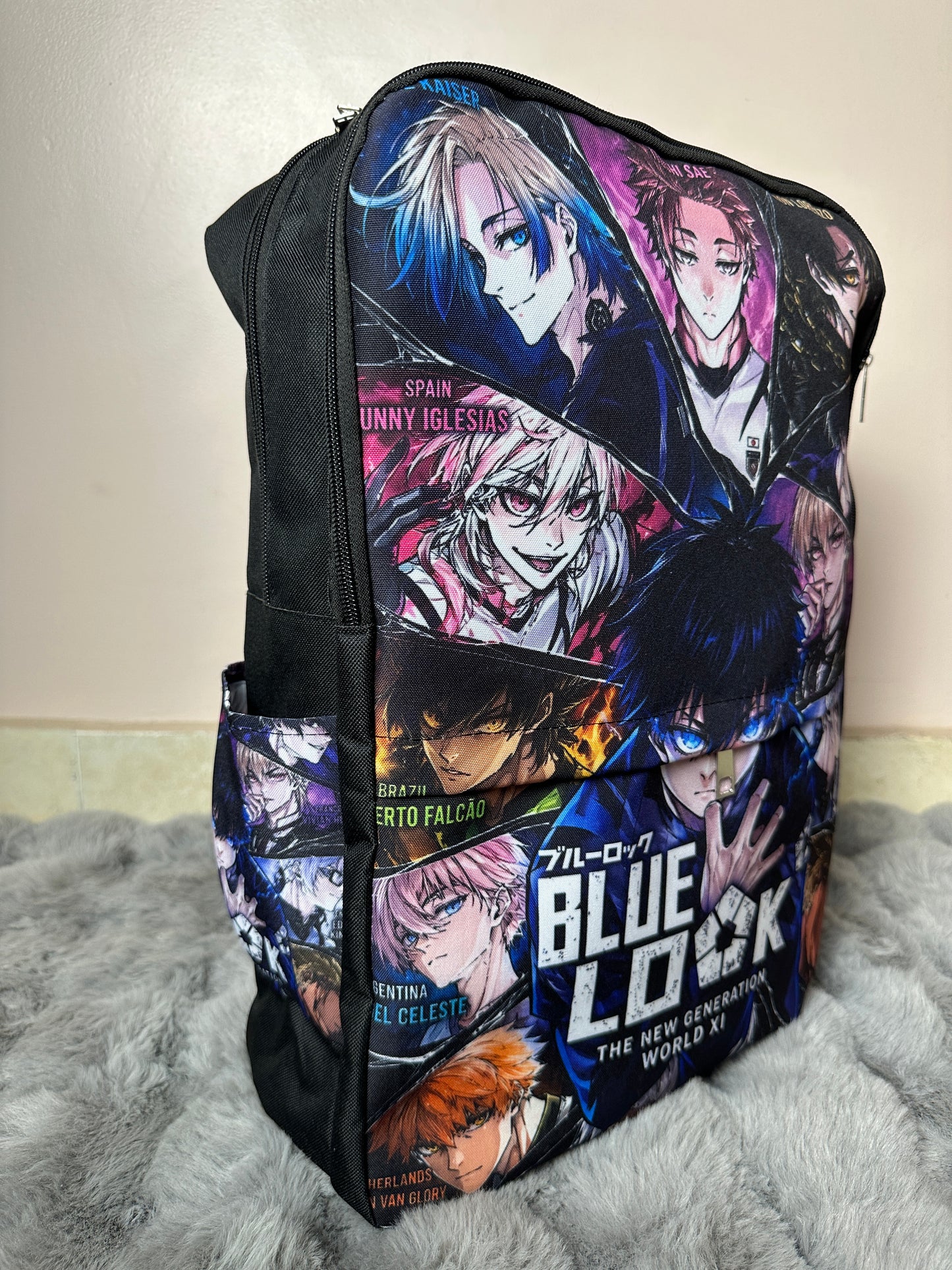 Blue lock anime back bag