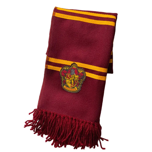Harry Potter Hogwarts House Winter Scarf with Crest