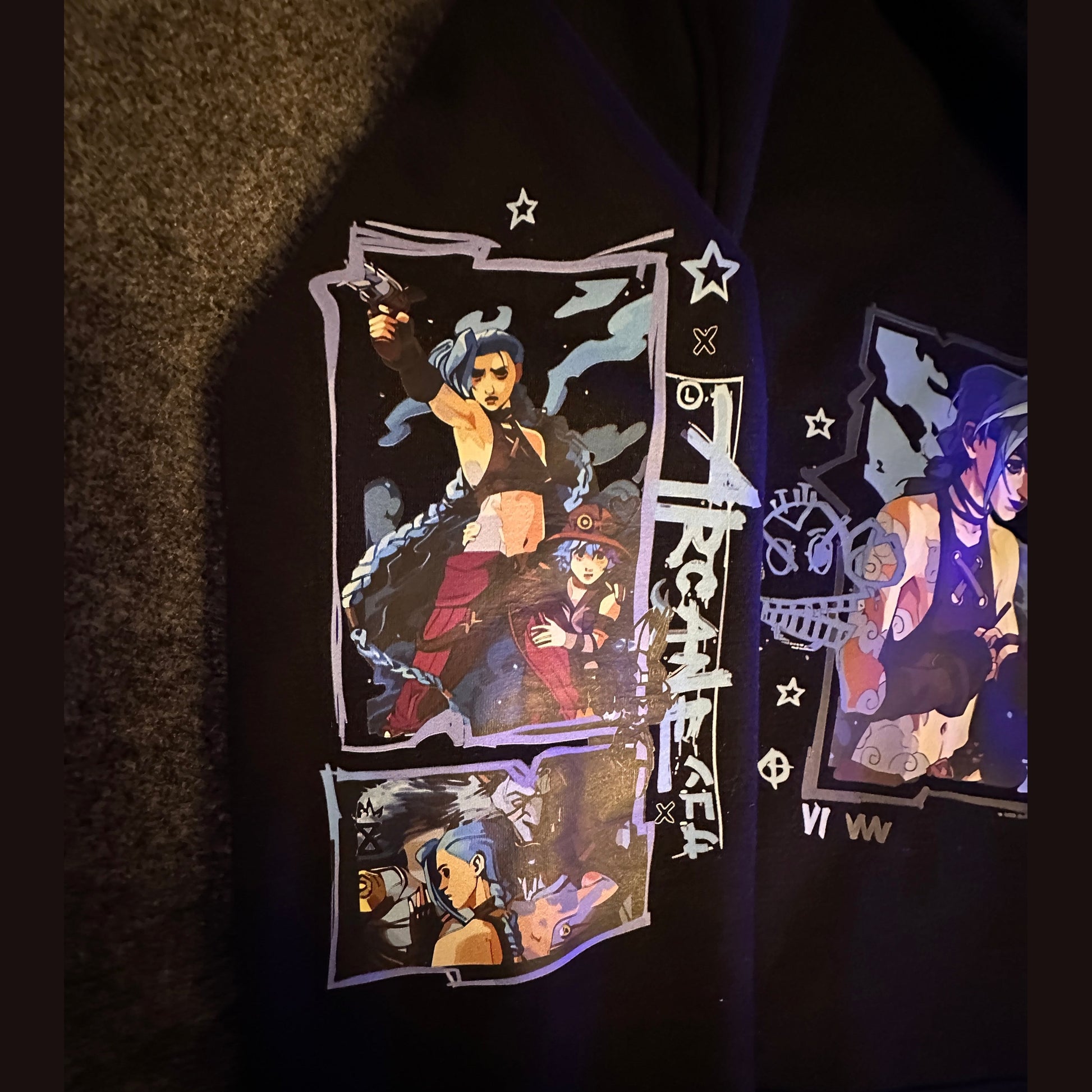 Jinx sweatshirt hoodie with zipper | Arcane jinx lover