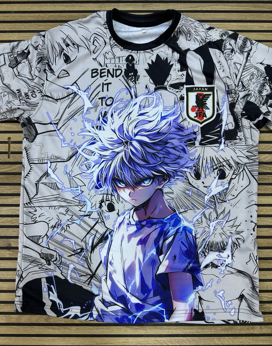 Killua new sport t-shirt from One For All anime clothing store