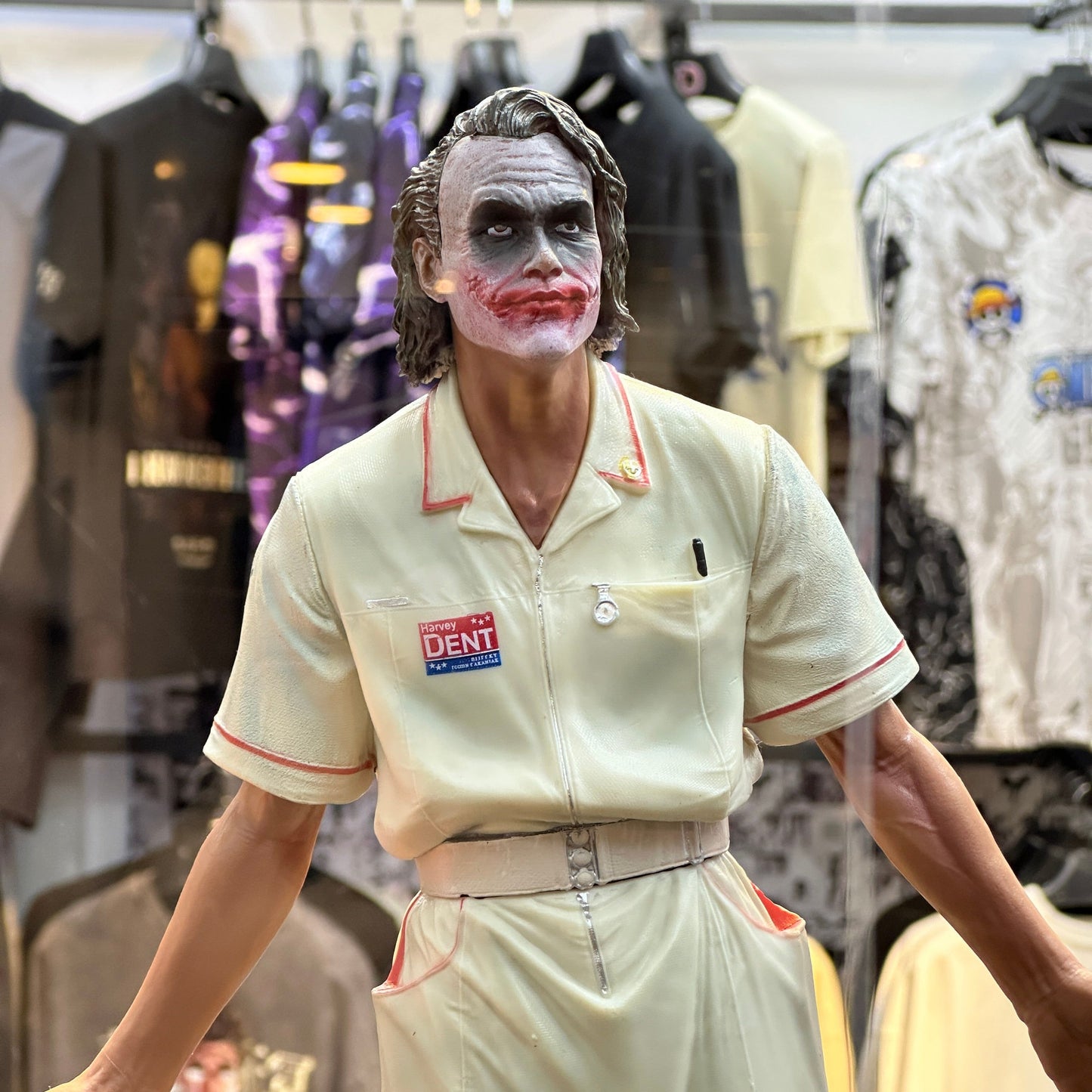 New 54cm Heath Ledger Nurse Uniform Joker Figure Joker Standing Scene Model Handmade Ornament Gk Statue Toy Gift