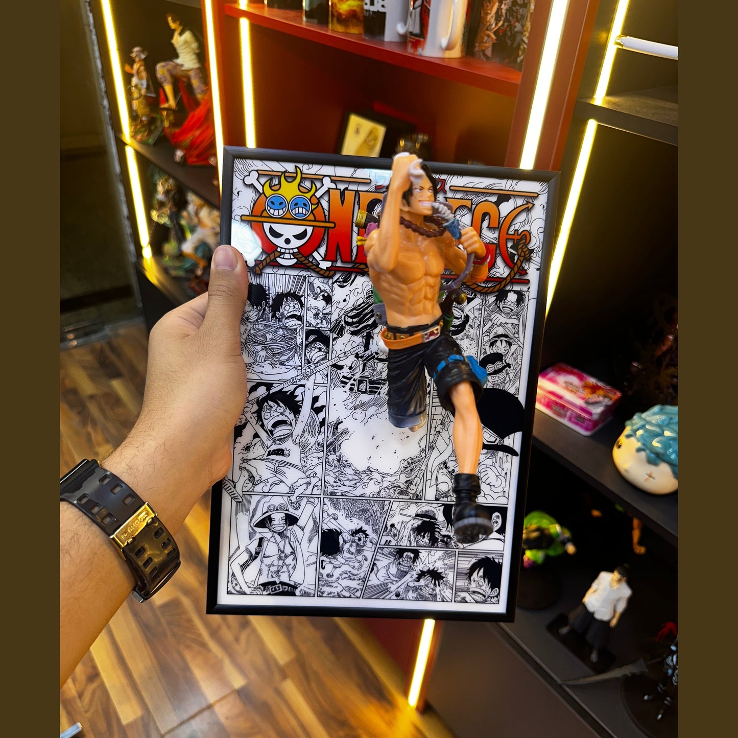 One piece characters frame figure