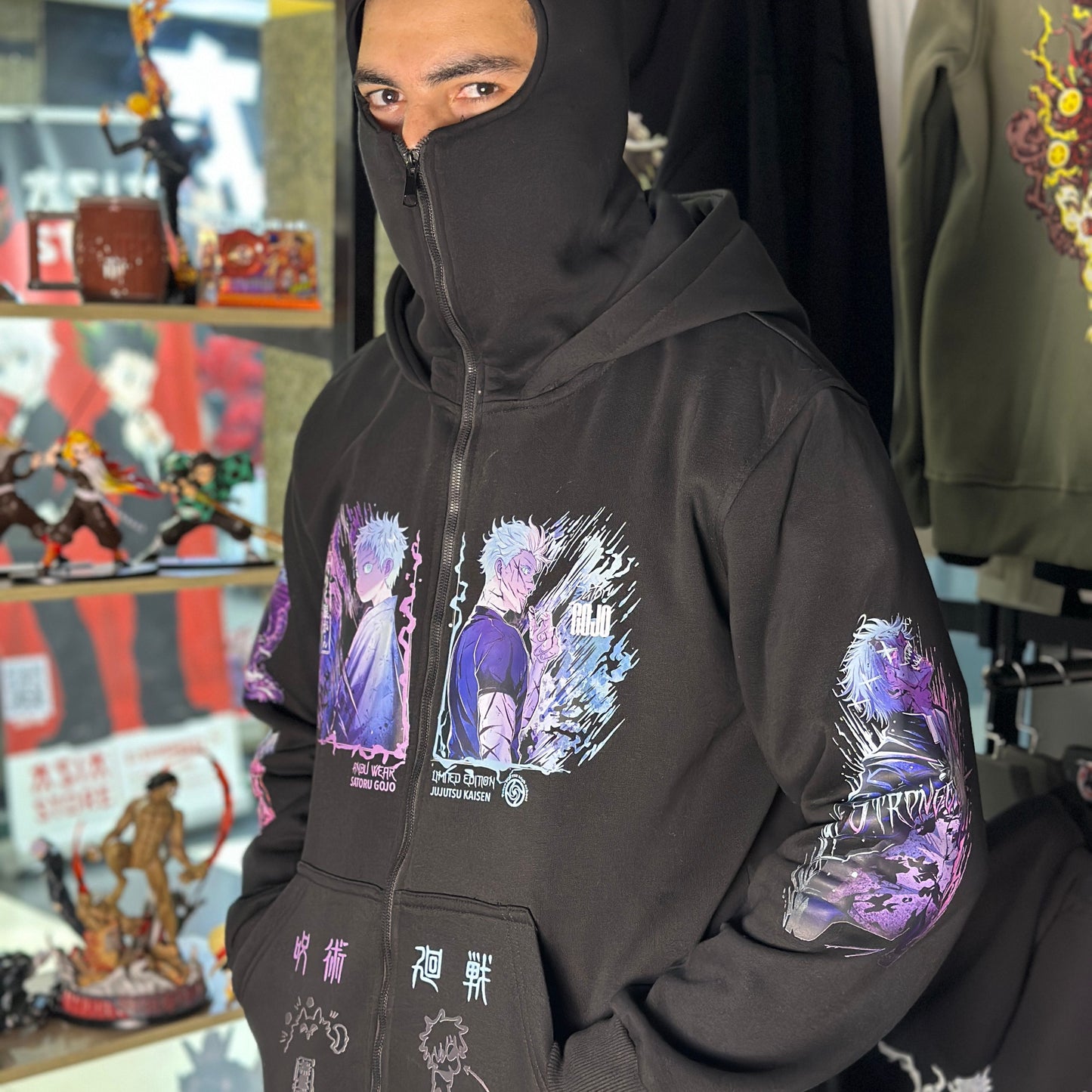 Ninja hoodie for Gojo saturo from One For All anime store