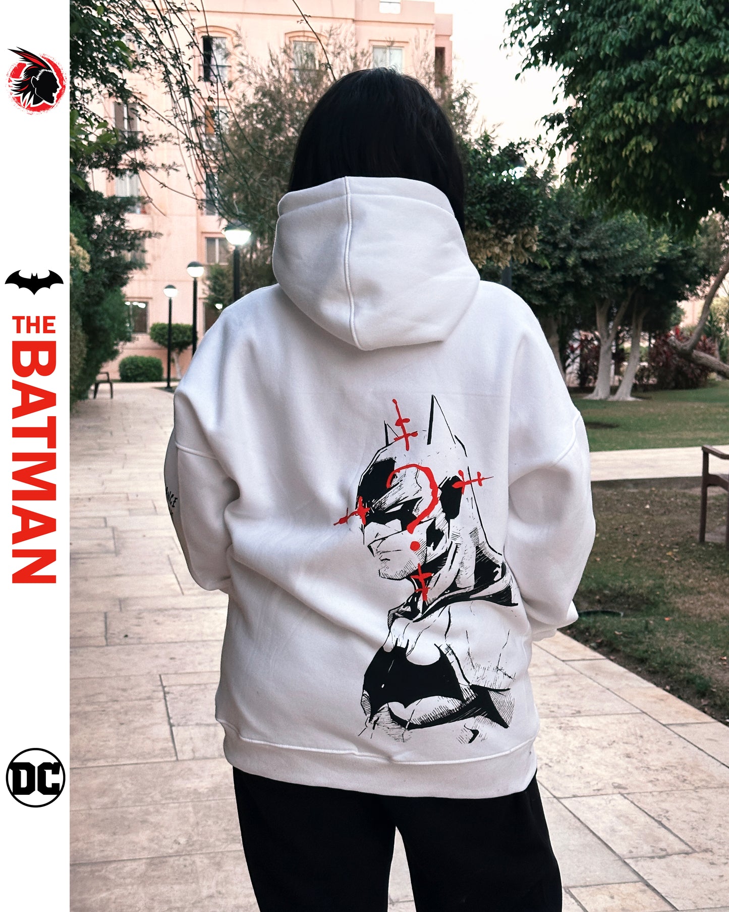 Batman Hoodie from one for all anime clothing store in Egypt