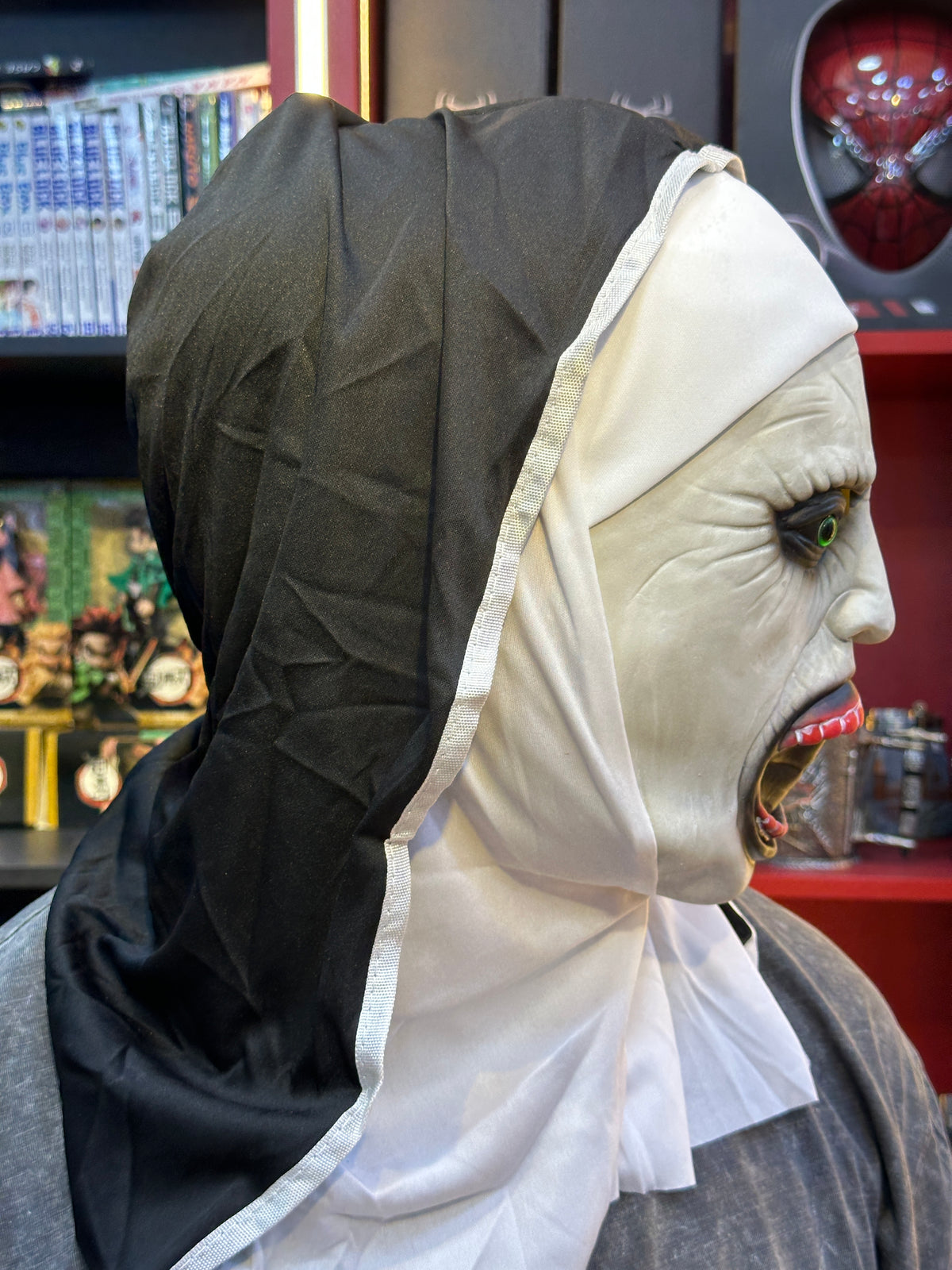 Creepy Ghost Nun Horror Mask for Cosplay