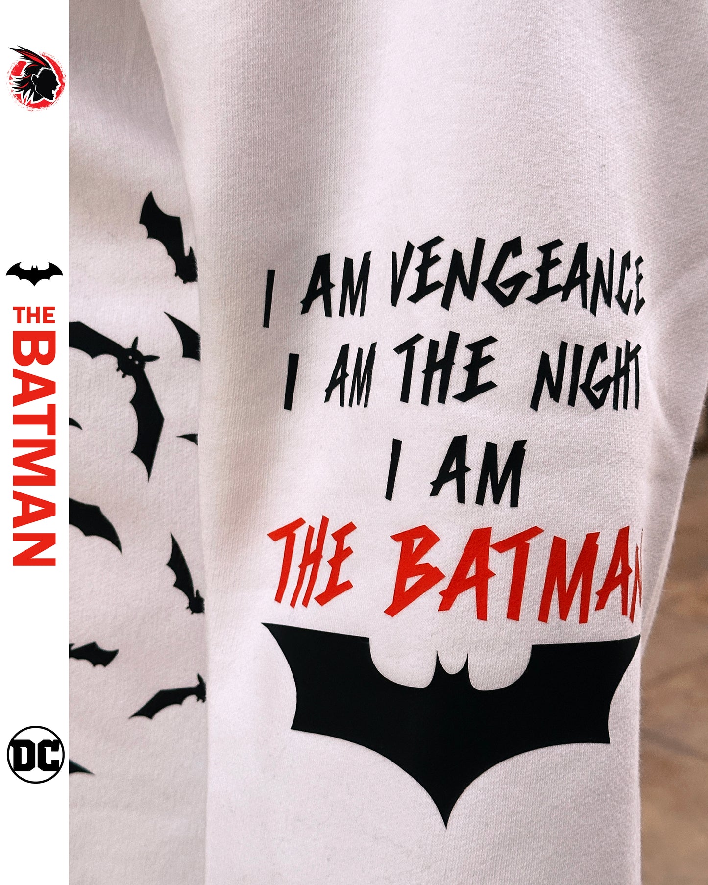 Batman Hoodie from one for all anime clothing store in Egypt