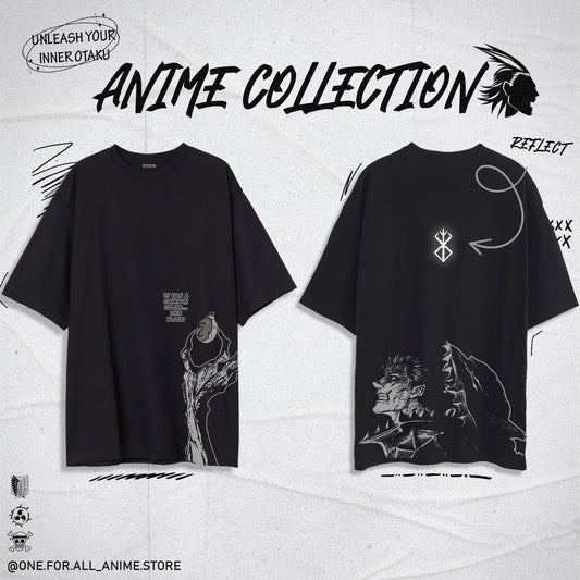 Berserk guts black t-shirt from ONE FOR ALL