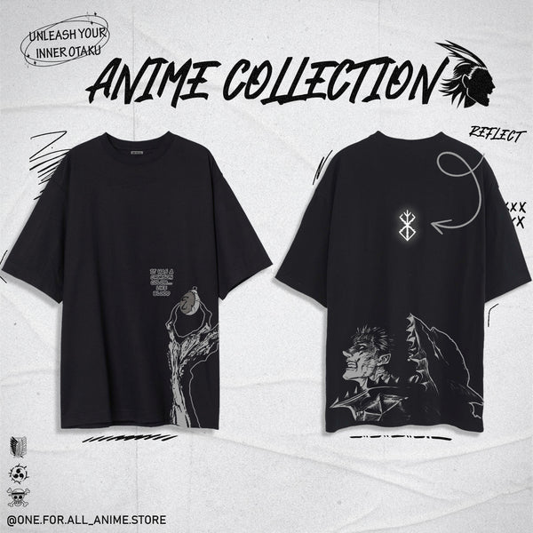 Berserk guts black t-shirt from ONE FOR ALL