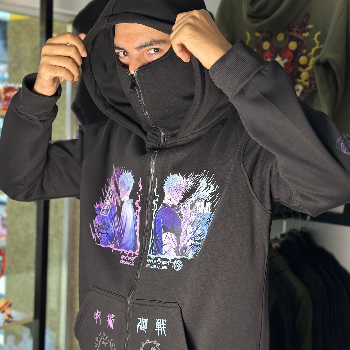 Ninja hoodie for Gojo saturo from One For All anime store
