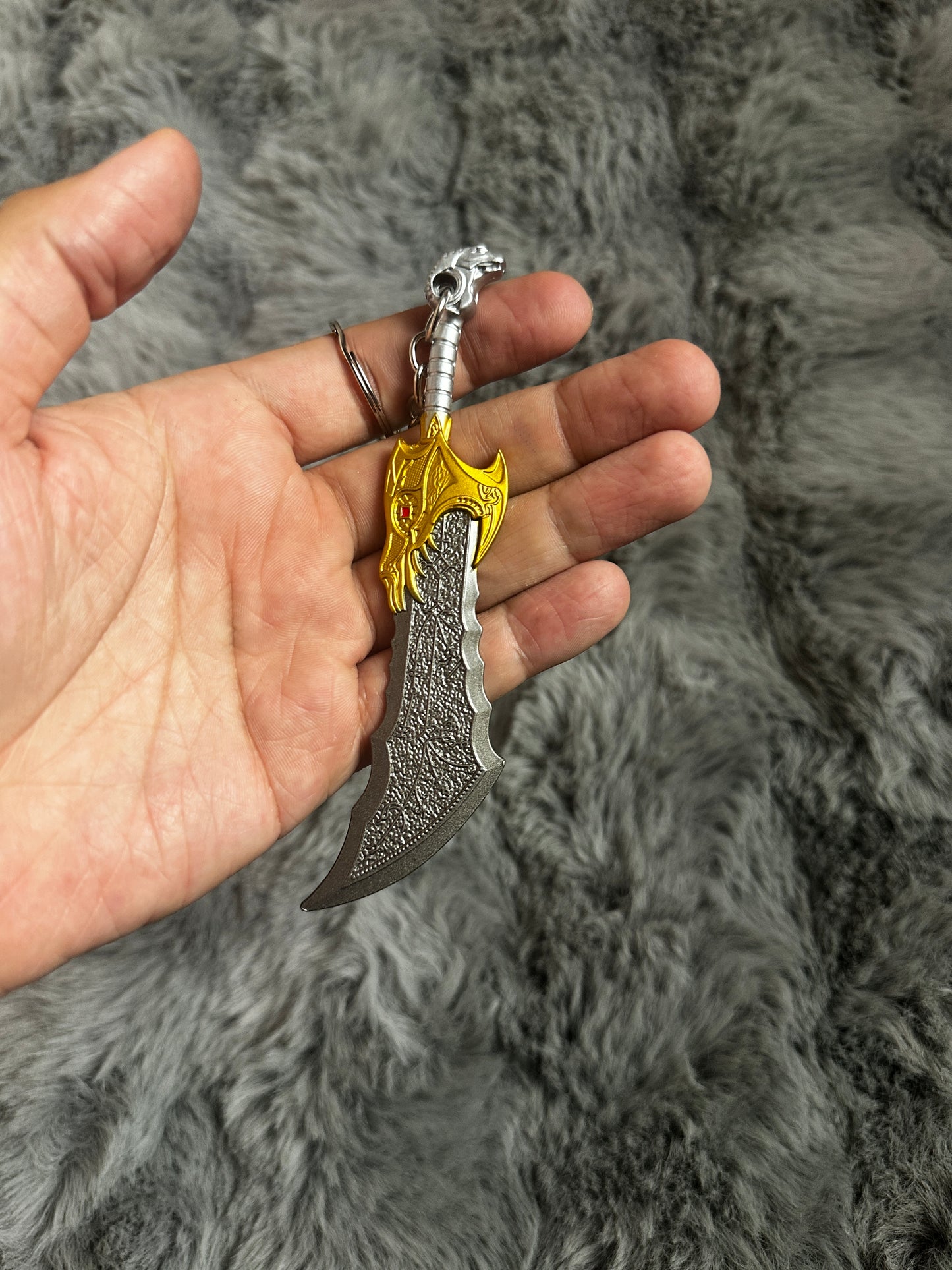 God of war metal  keychains toys