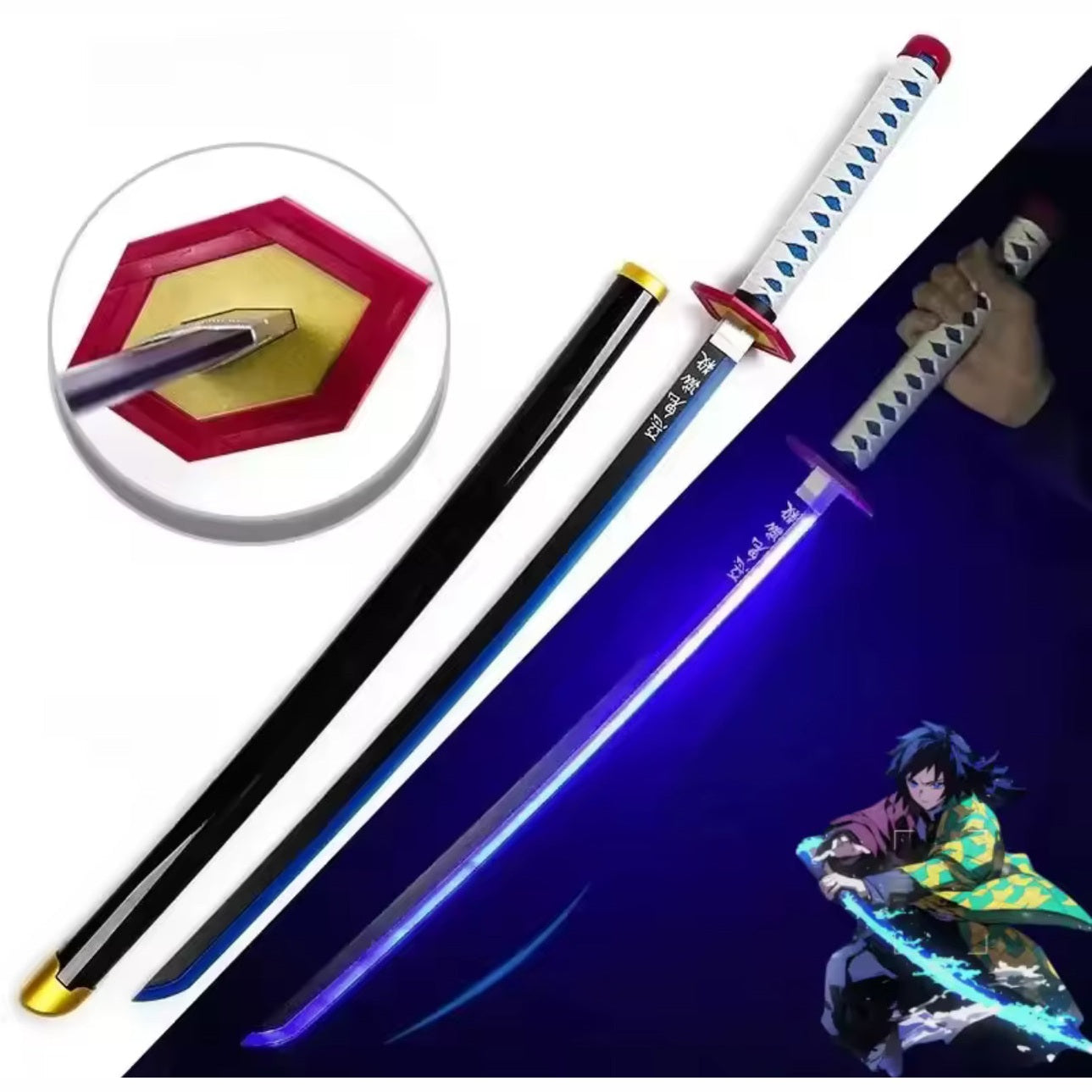 LED Light Demon Slayer Katana Luminous Sword