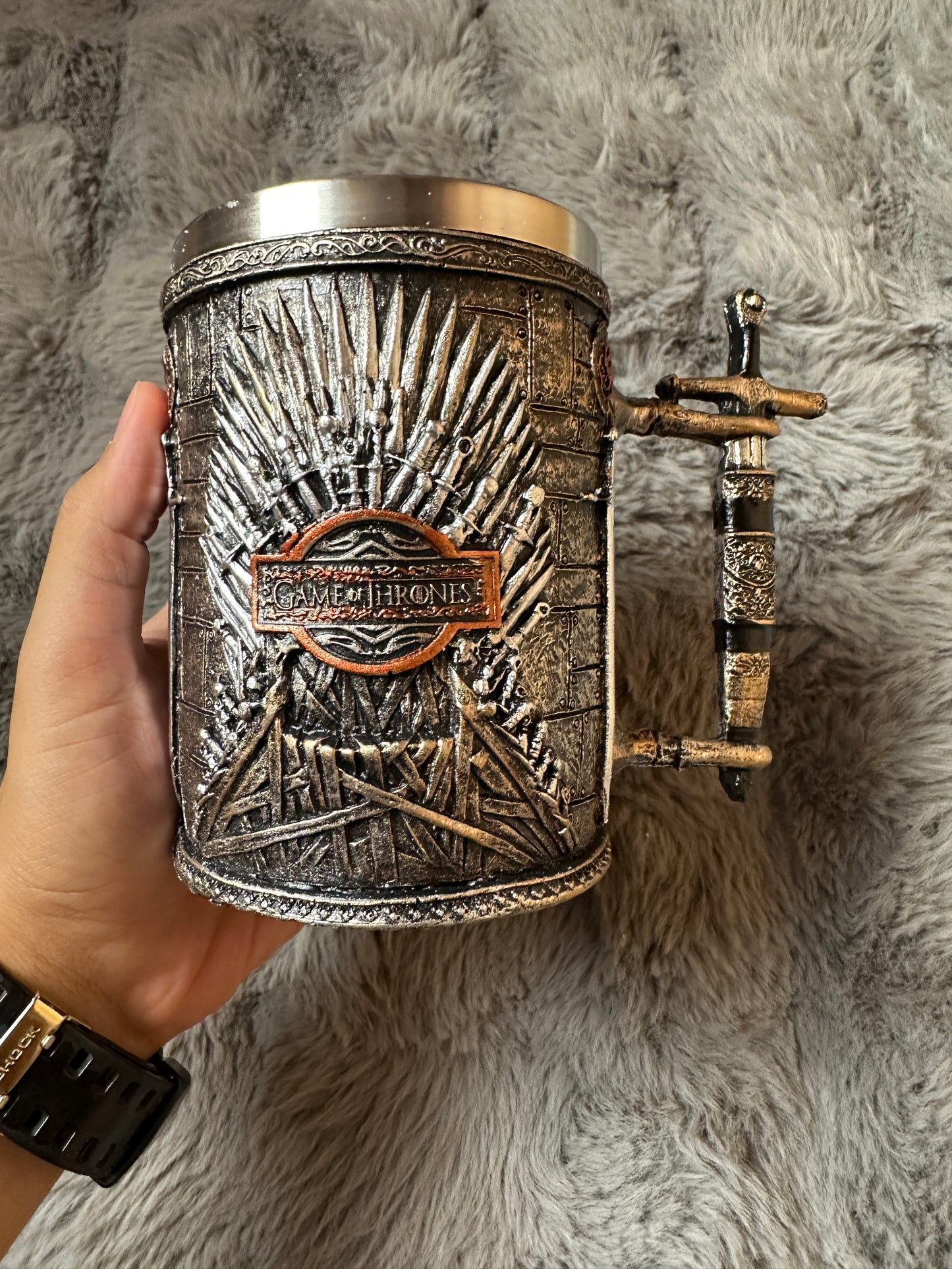Game of Throne Swords Tankard - 3D Fantasy Stein with Sword Handle