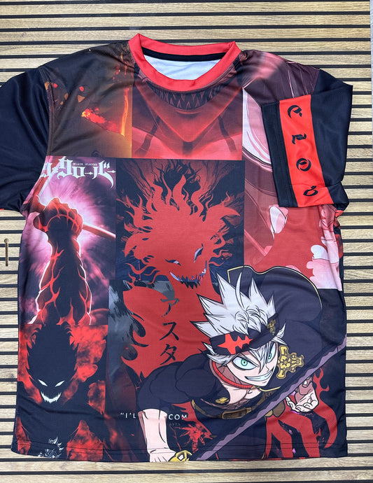 Black clover new sport t-shirt from One For All anime clothing store
