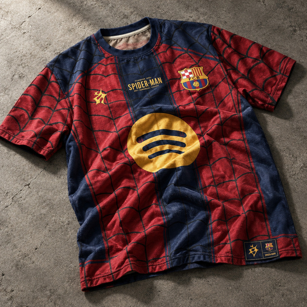 Blue & Garnet Striped Web Pattern Athletic Soccer Jersey - Quick-Dry Football Training T-Shirt for Men