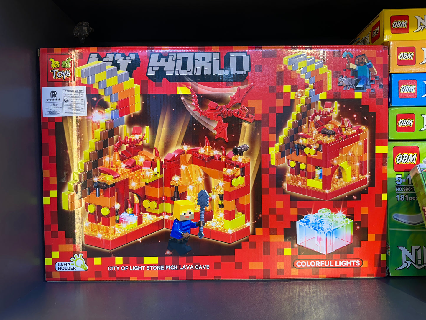 My World Assembling Building Lego Blocks & Minifigures Set