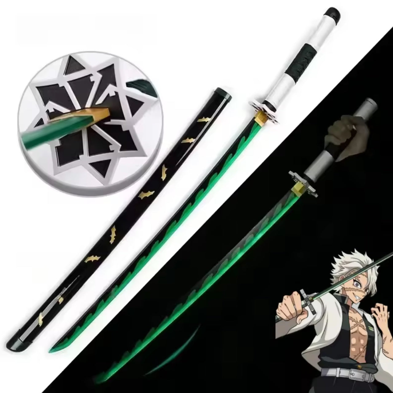 LED Light Demon Slayer Katana Luminous Sword