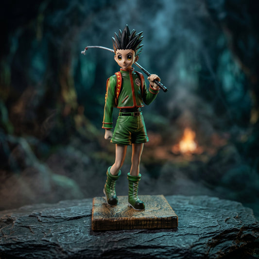 Highly Detailed Spiky-Haired Adventurer Figure - Number 405 Badge Edition