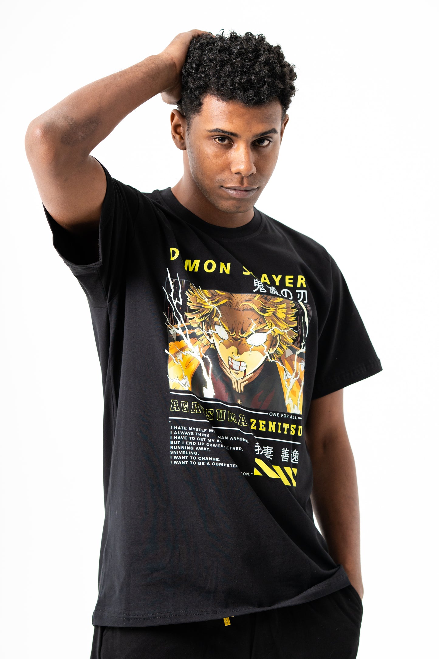 Zenitsu black t-shirt from One For All