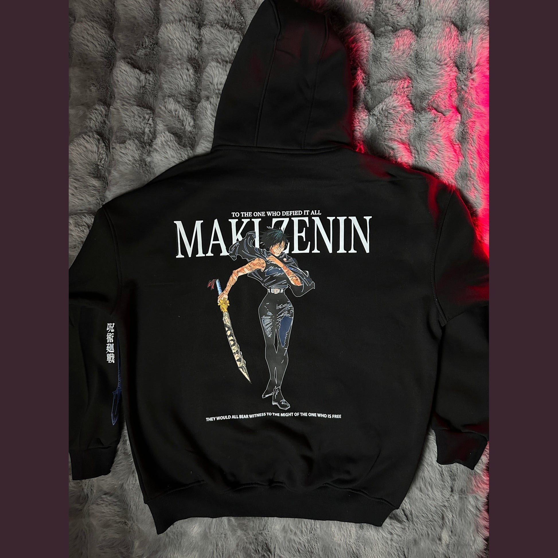 Maki zenin | jujutsu Kaisen black Hoodie