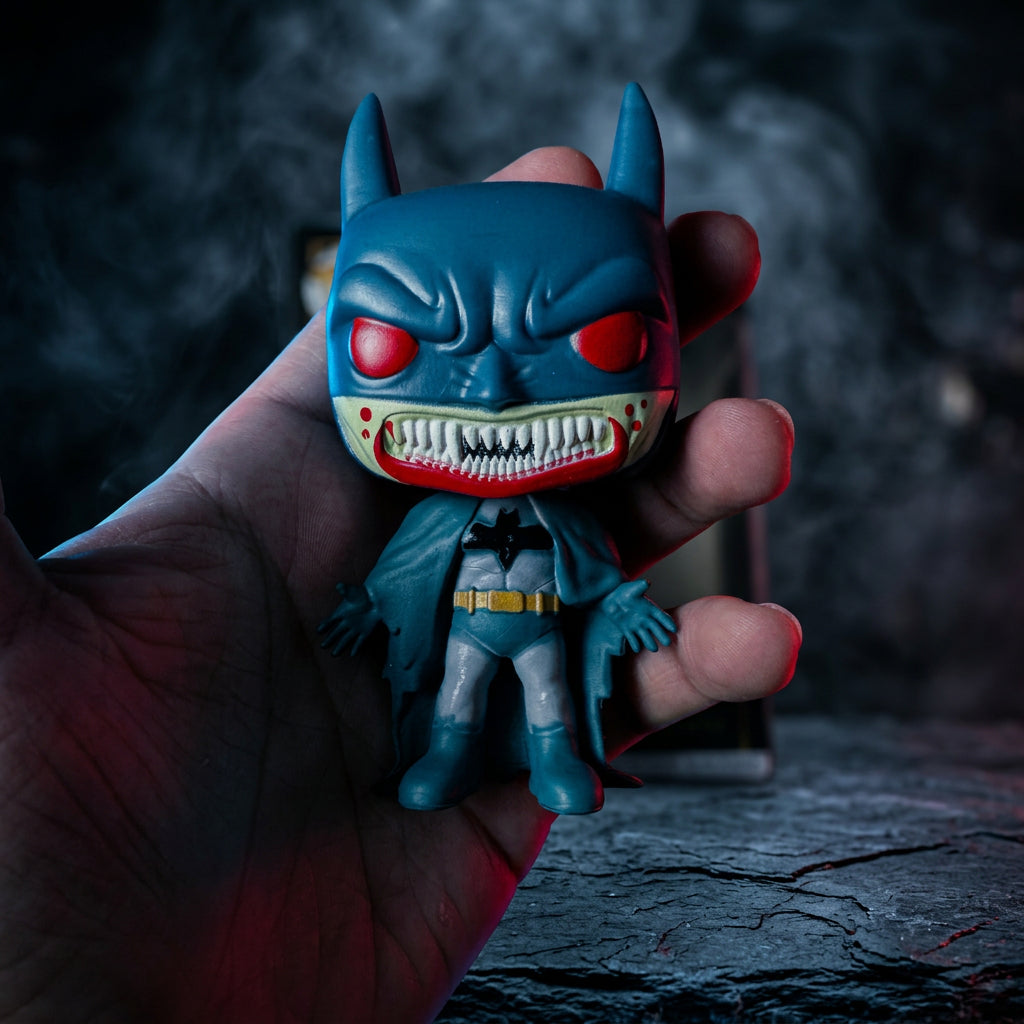 Bat Hero Action Figures - Chibi Caped Vigilante Collectible Toys