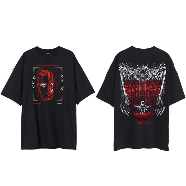 Eren-AOT black t-shirt from ONE FOR ALL