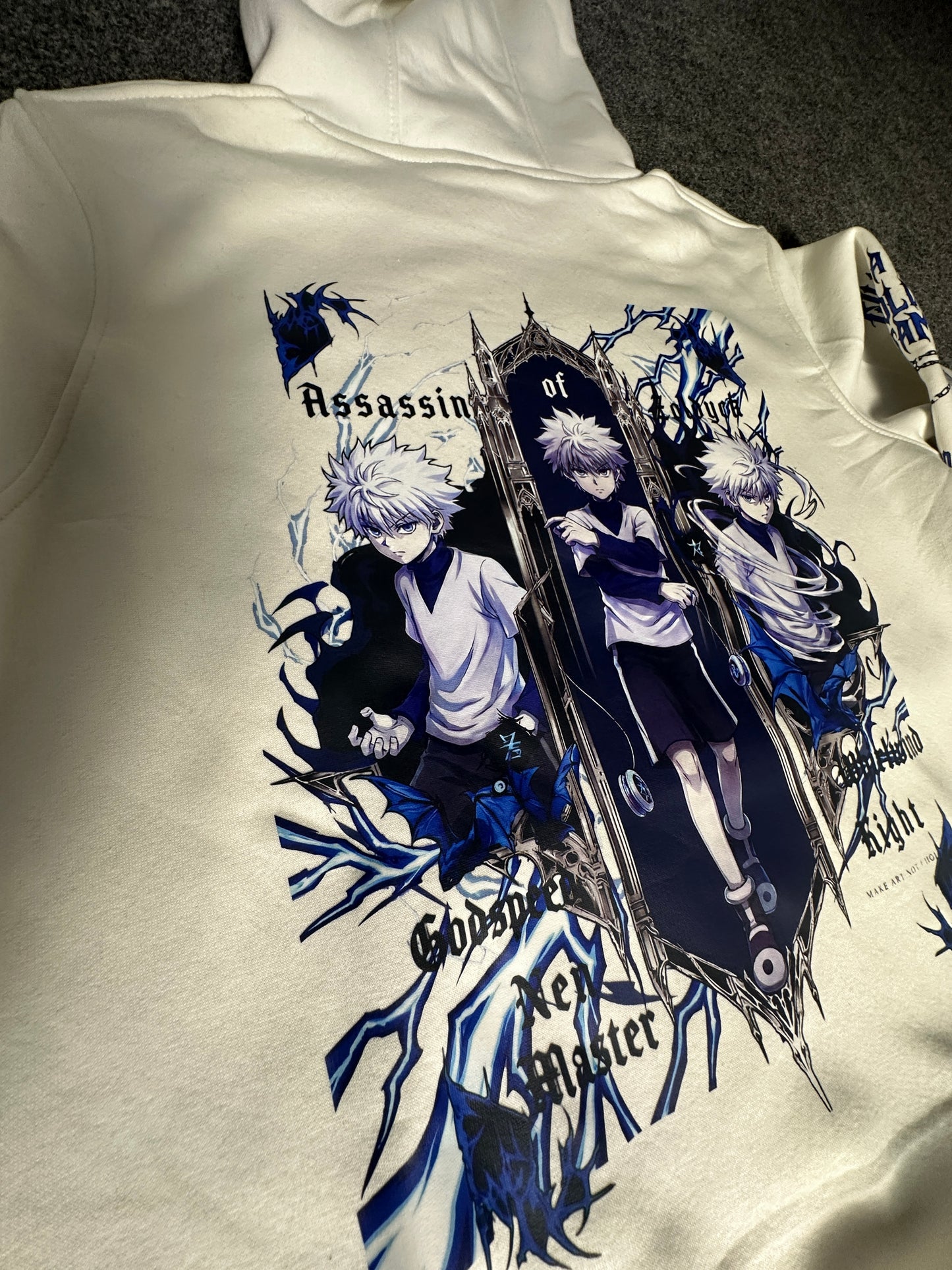 Killua- hunter x hunter Hoodie - White| Anime Hoodies Egypt