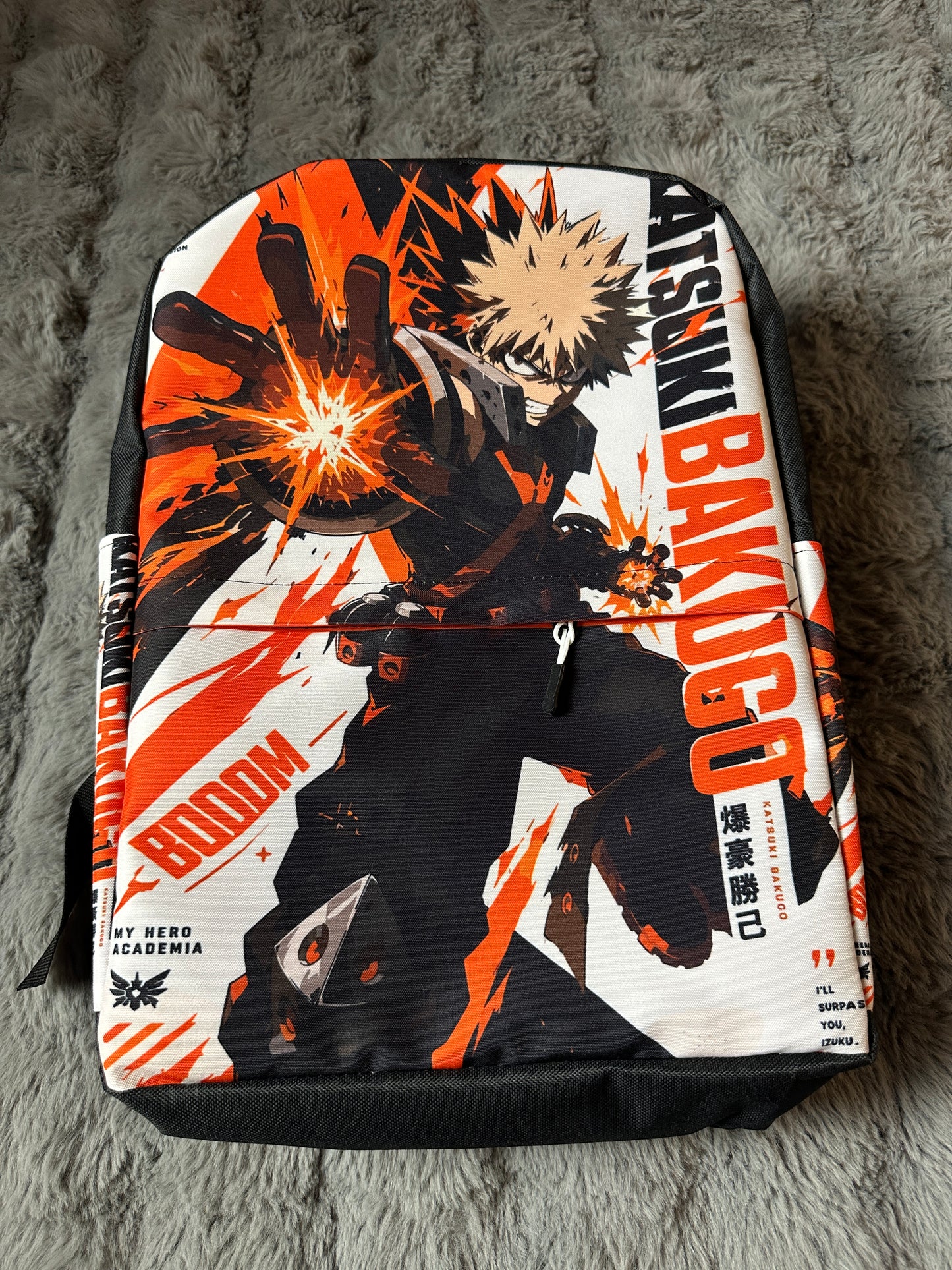 My Hero Academia Bakugo Graphic Print Backpack