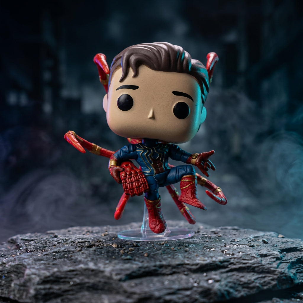 Superhero Web-Slinger Action Figures - Chibi Collectible Toys