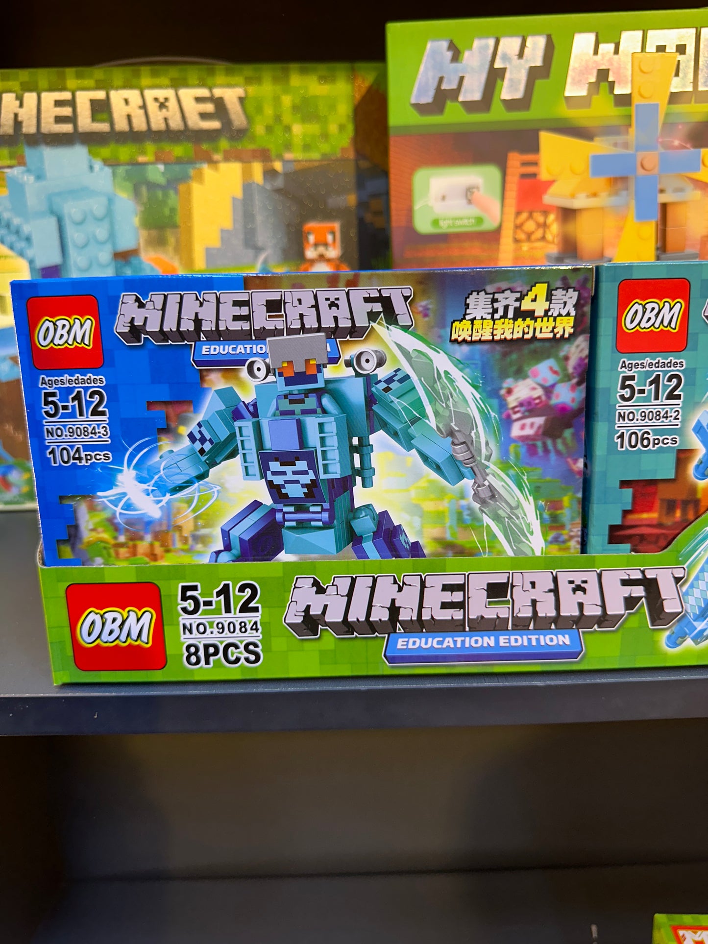 OBM Minecraft Education Edition Battle Mech Armor Building Blocks