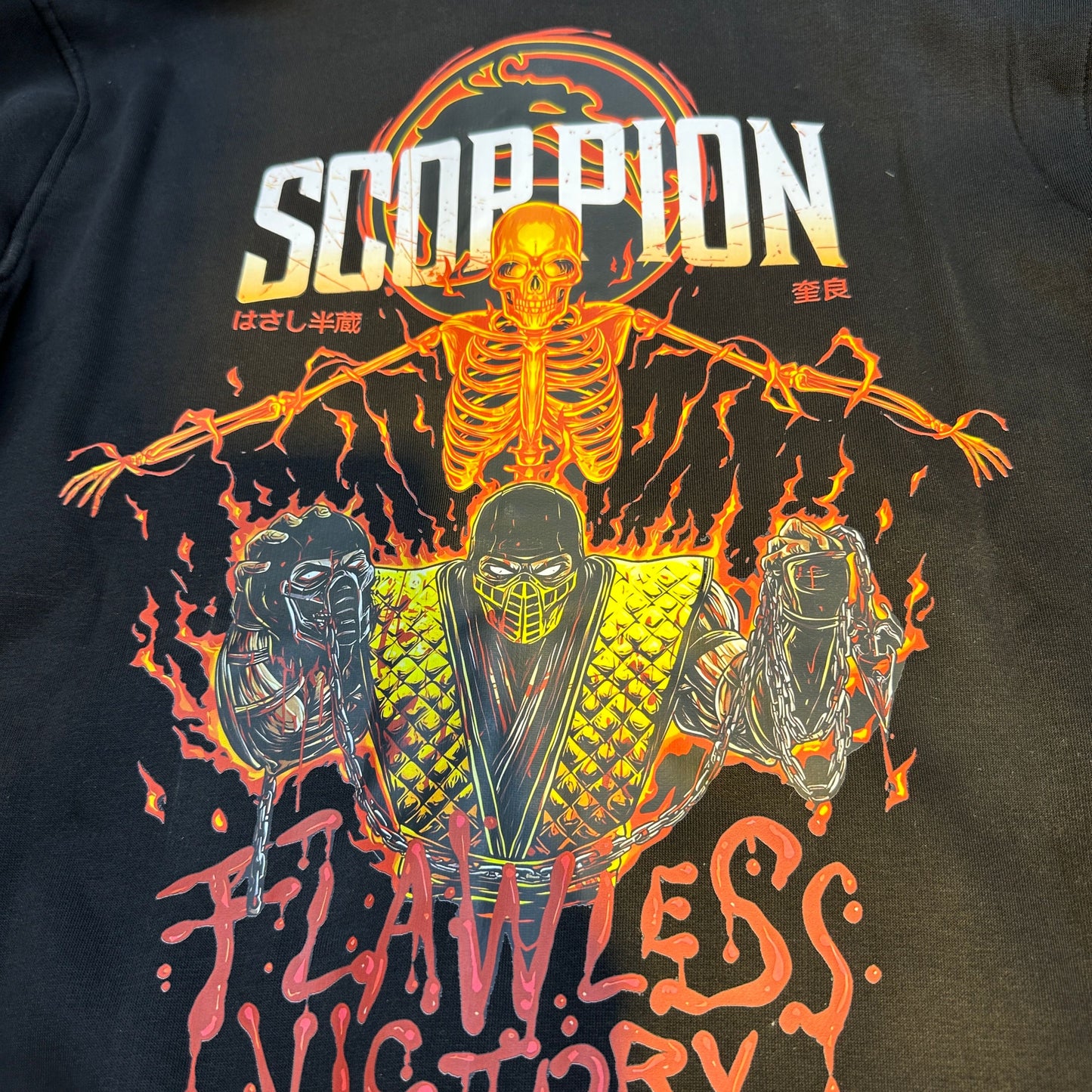 Scorpion from mortal Kombat ninja hoodie from One For All anime store