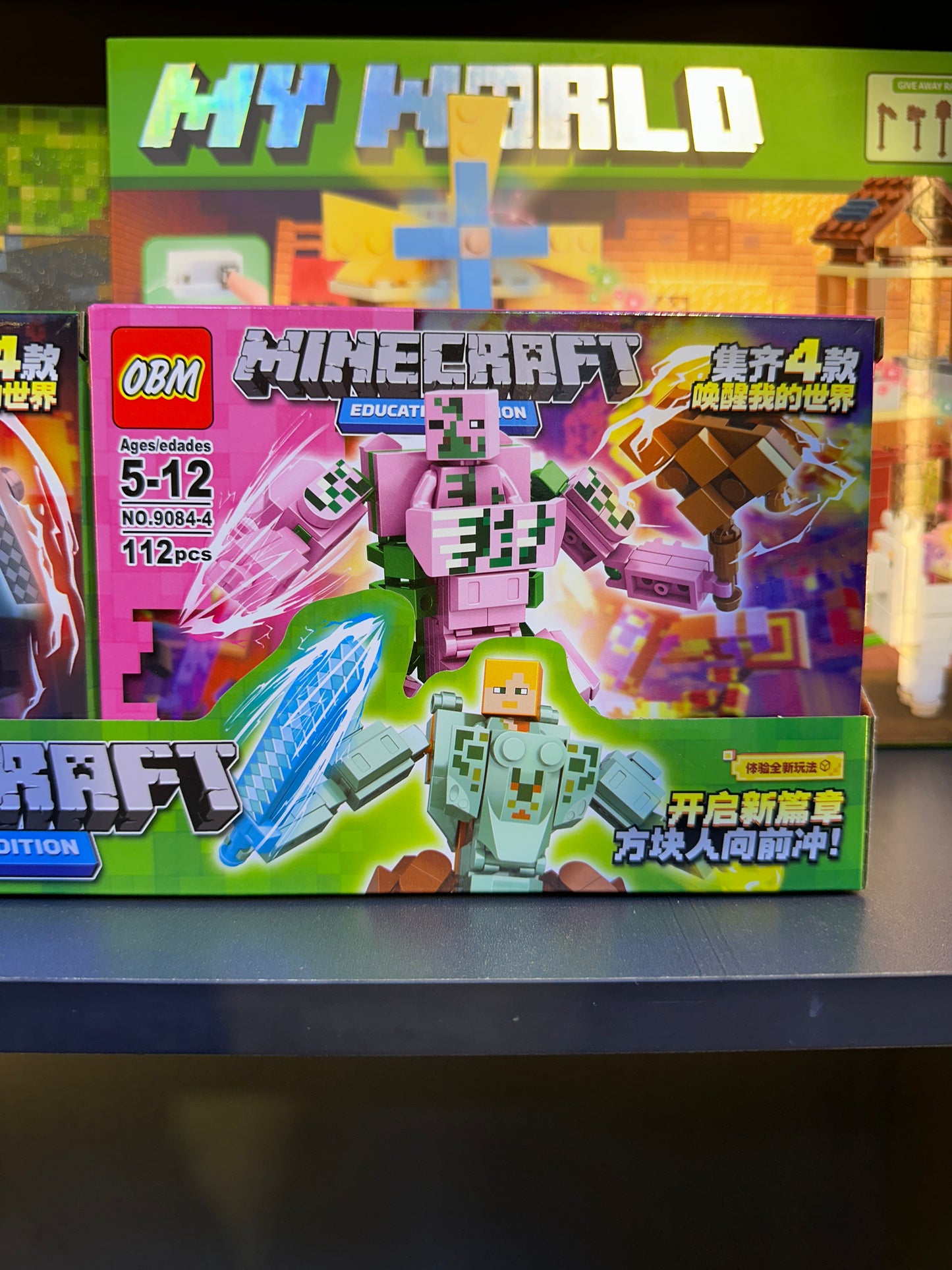 OBM Minecraft Education Edition Battle Mech Armor Building Blocks