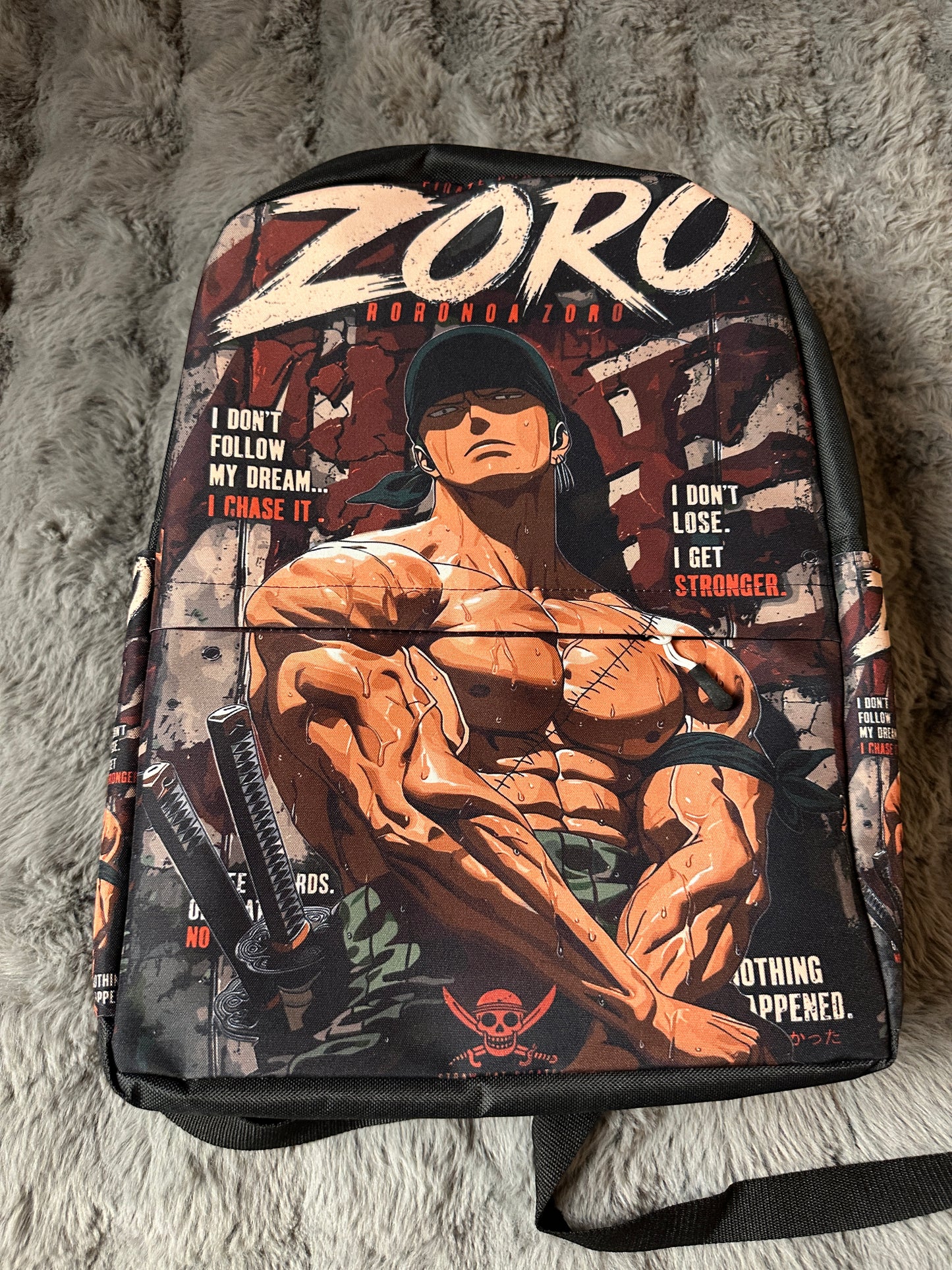 Zoro one piece king of hill backpack