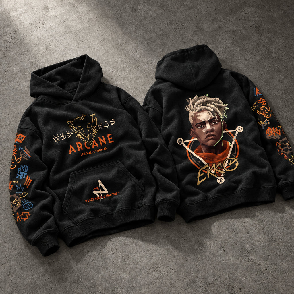Firelight Rebel Hoverboard Graphic Black Pullover Hoodie - Ultra-Heavyweight Egyptian Cotton Fleece Steampunk Streetwear Hoodie Egypt