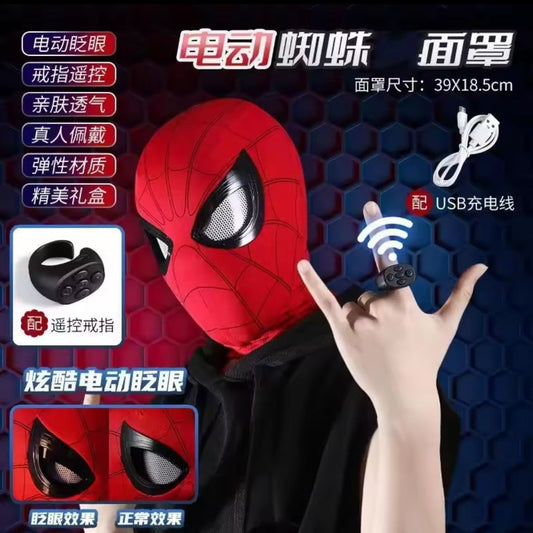 New Spider-man:no Way mask Home Spider Man Mask Luxury Helmet Rechargeable Remote Eyes Movable Mask Cosplay Decoration Gift Toys