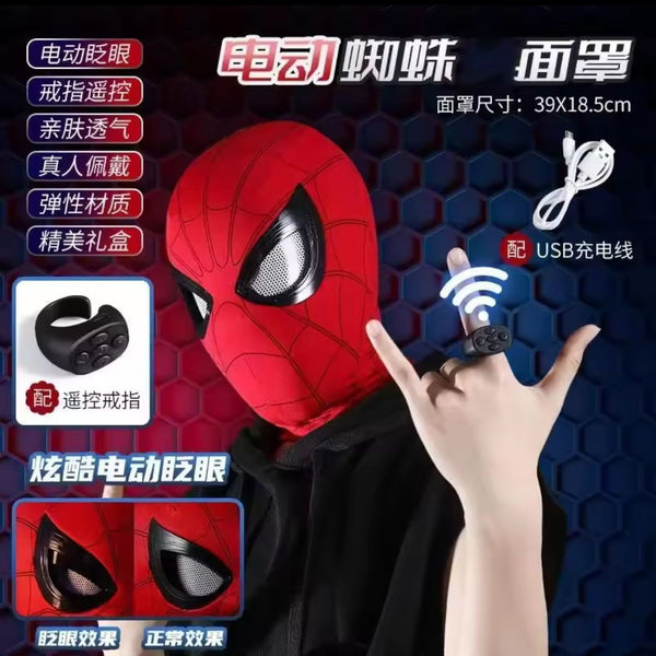 New Spider-man:no Way mask Home Spider Man Mask Luxury Helmet Rechargeable Remote Eyes Movable Mask Cosplay Decoration Gift Toys