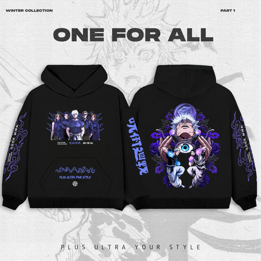 Gojo eye design - Jujutsu kaisen Black| Anime Hoodies Egypt