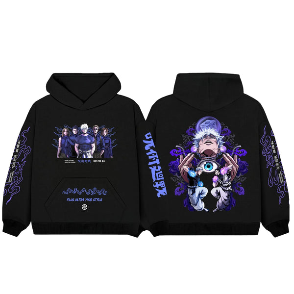 Gojo eye design - Jujutsu kaisen Black| Anime Hoodies Egypt