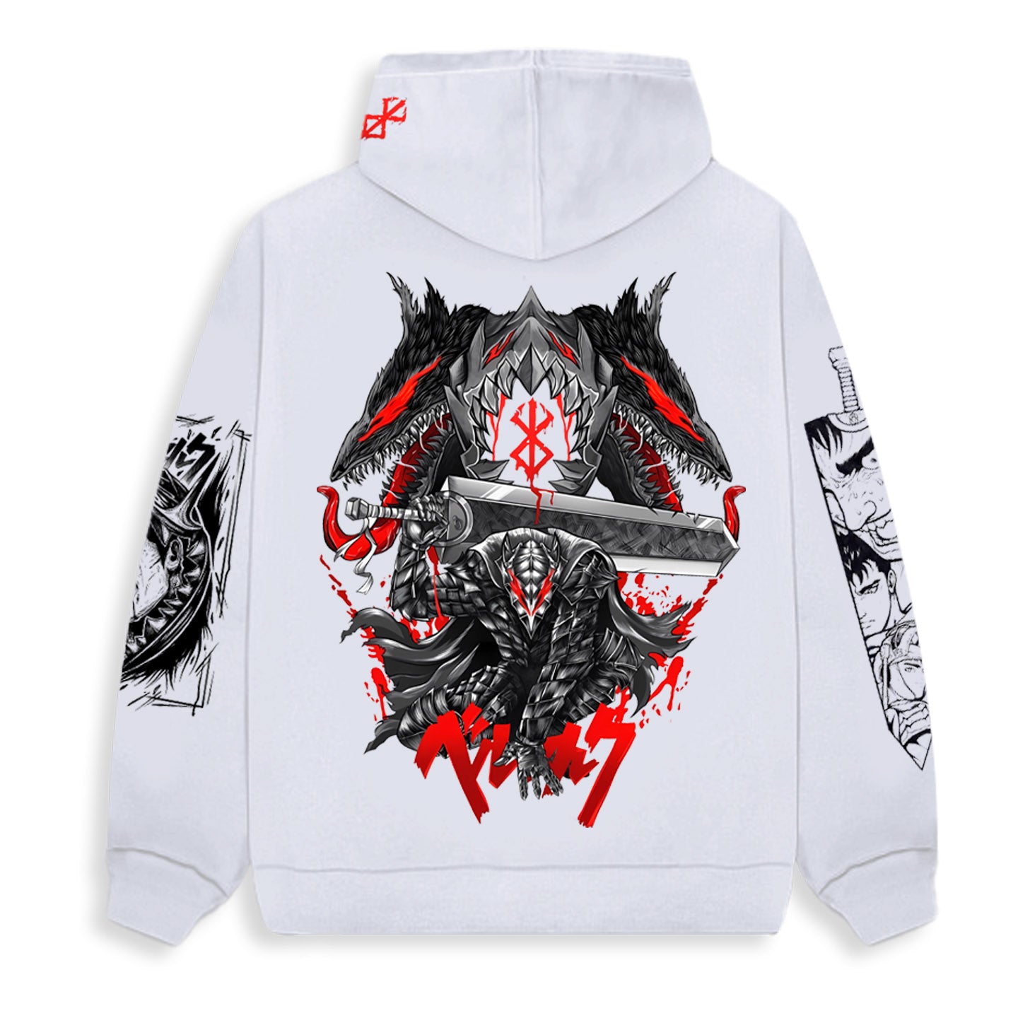 Guts - Berserk White| Anime Hoodies Egypt