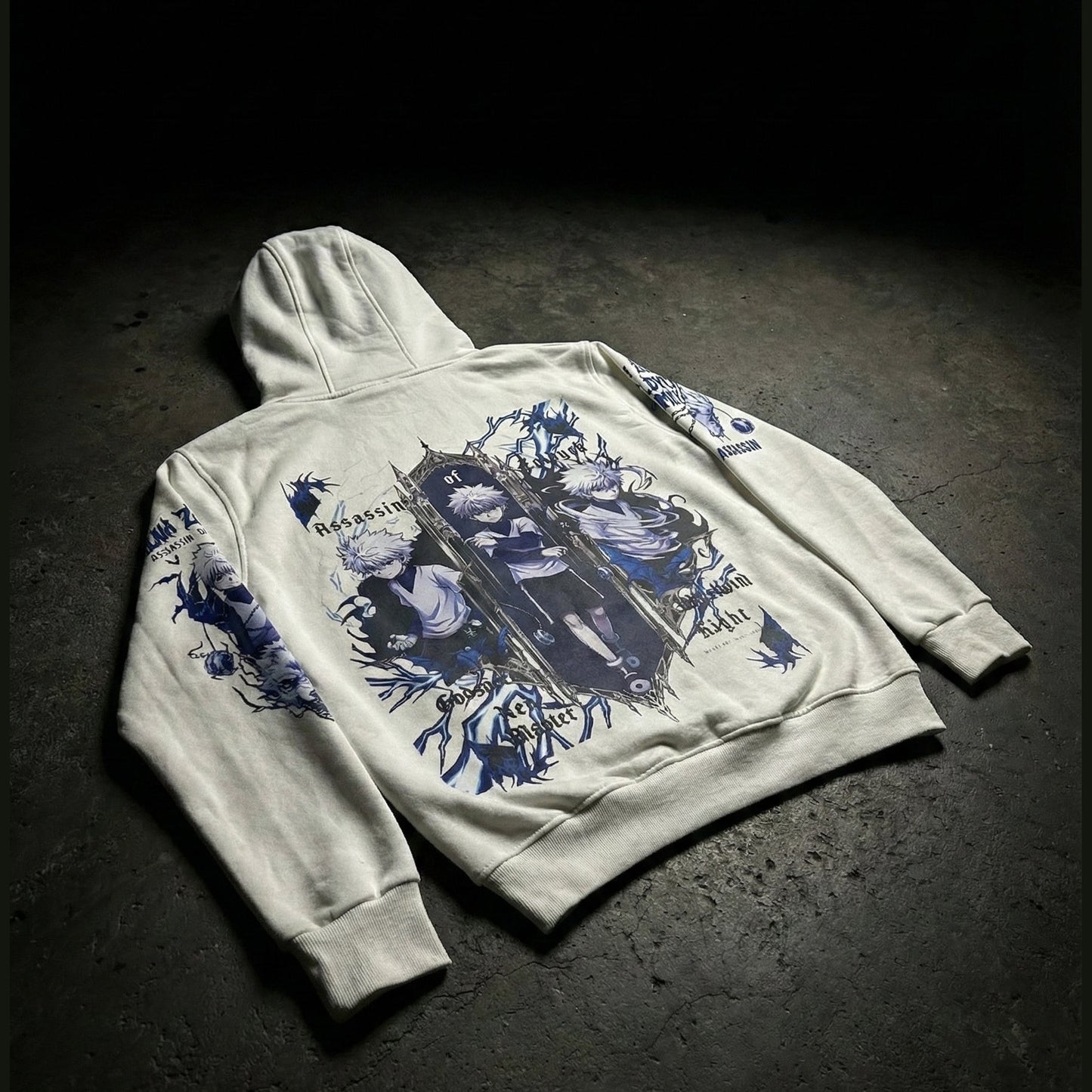 Killua- hunter x hunter Hoodie - White| Anime Hoodies Egypt