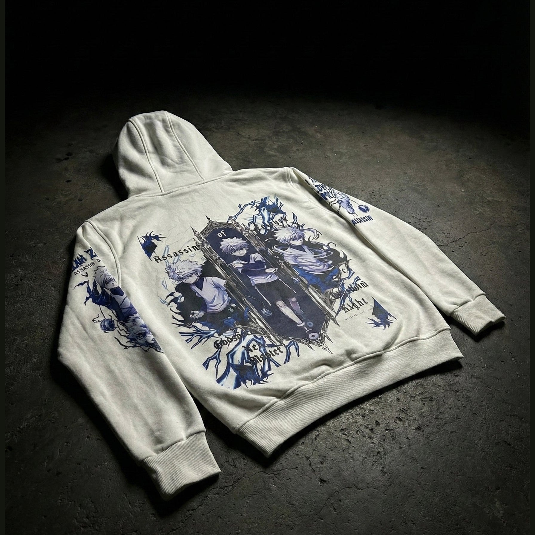 Killua- hunter x hunter Hoodie - White| Anime Hoodies Egypt