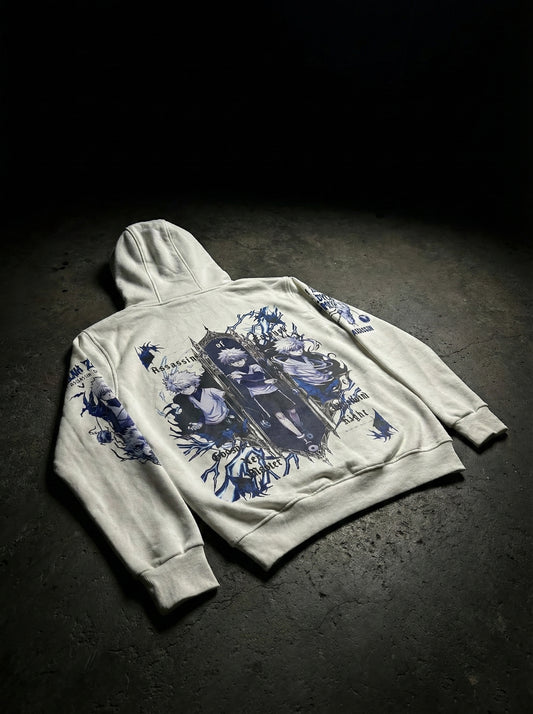 Killua- hunter x hunter Hoodie - White| Anime Hoodies Egypt