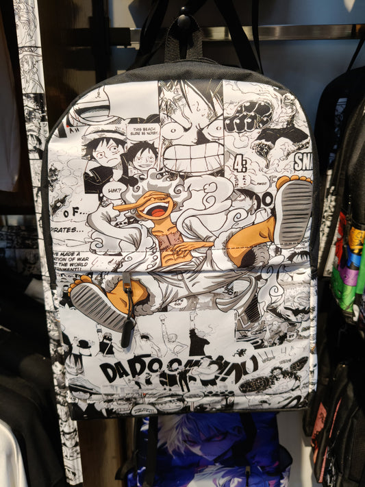 Luffy gear 5 one piece back bag from One For All anime store